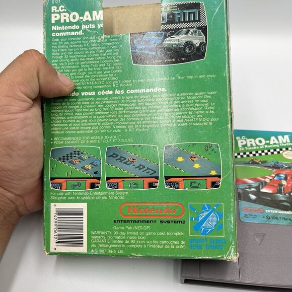 R.C. Pro-Am (Nintendo Entertainment System, NES 1988) With Box RC Pro Am - Picture 10 of 12